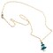 Emerald-Green and Clear AB Snow-Laden Austrian Crystal Christmas Tree Chain Necklace 14 Kt. Gold-Filled product 3